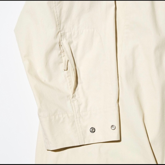 UNIQLO U x LEMAIRE Utility Hooded Coat Natural Off-White Unisex Oversized - Picture 8 of 13